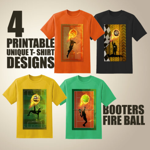 Booters Fire-Ball T-Shirt Design cover image.