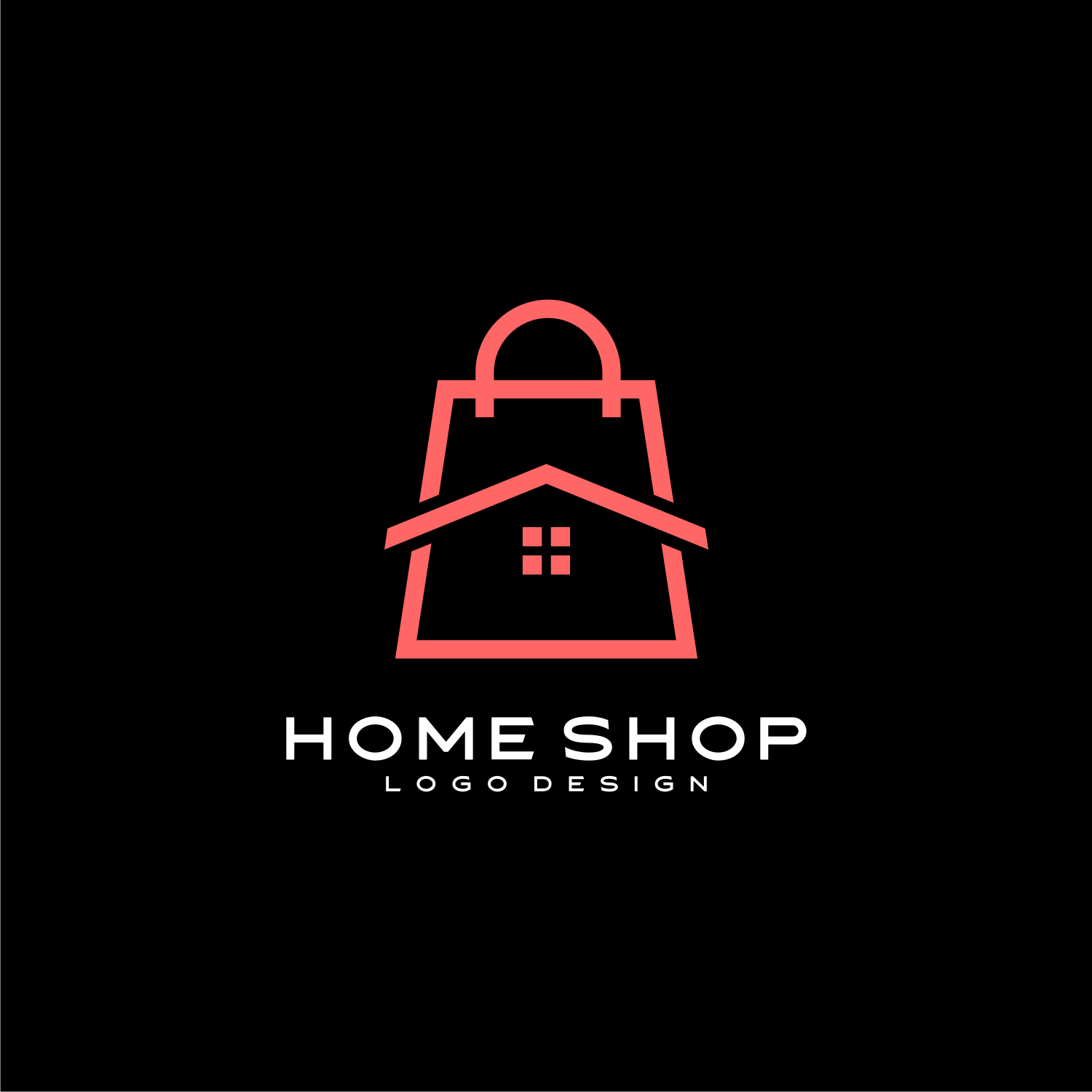 Home Shop Logo Vector Design cover image.