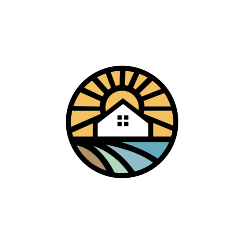 Sun Homes Logo Vector Design Line cover image.