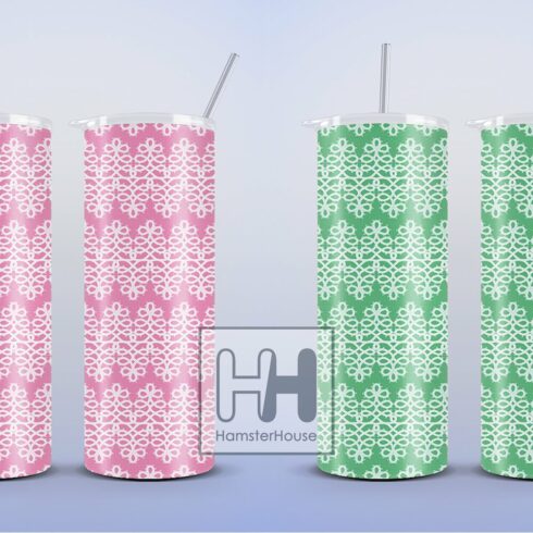 Horizontal Lace Pattern, Skinny Tumbler Wrap Sublimation | Master Bundles