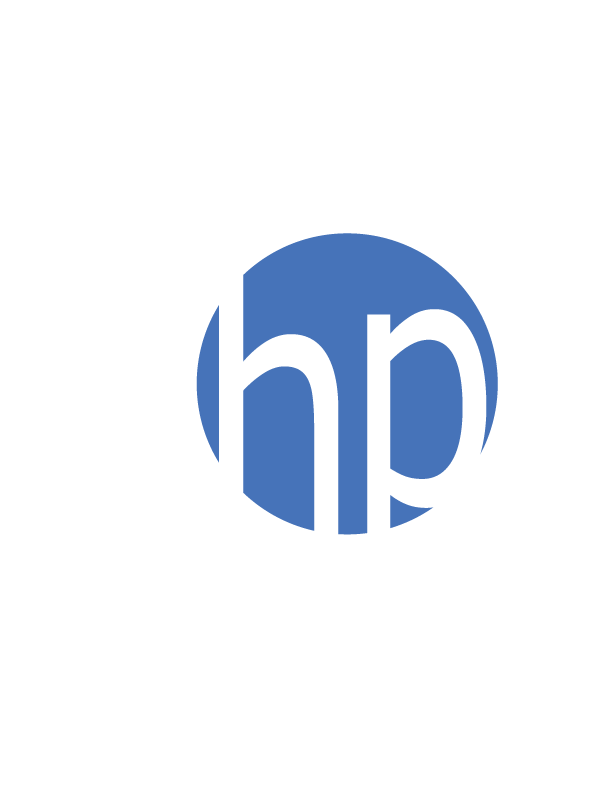 4 Letter Mark Logo, hp logo.