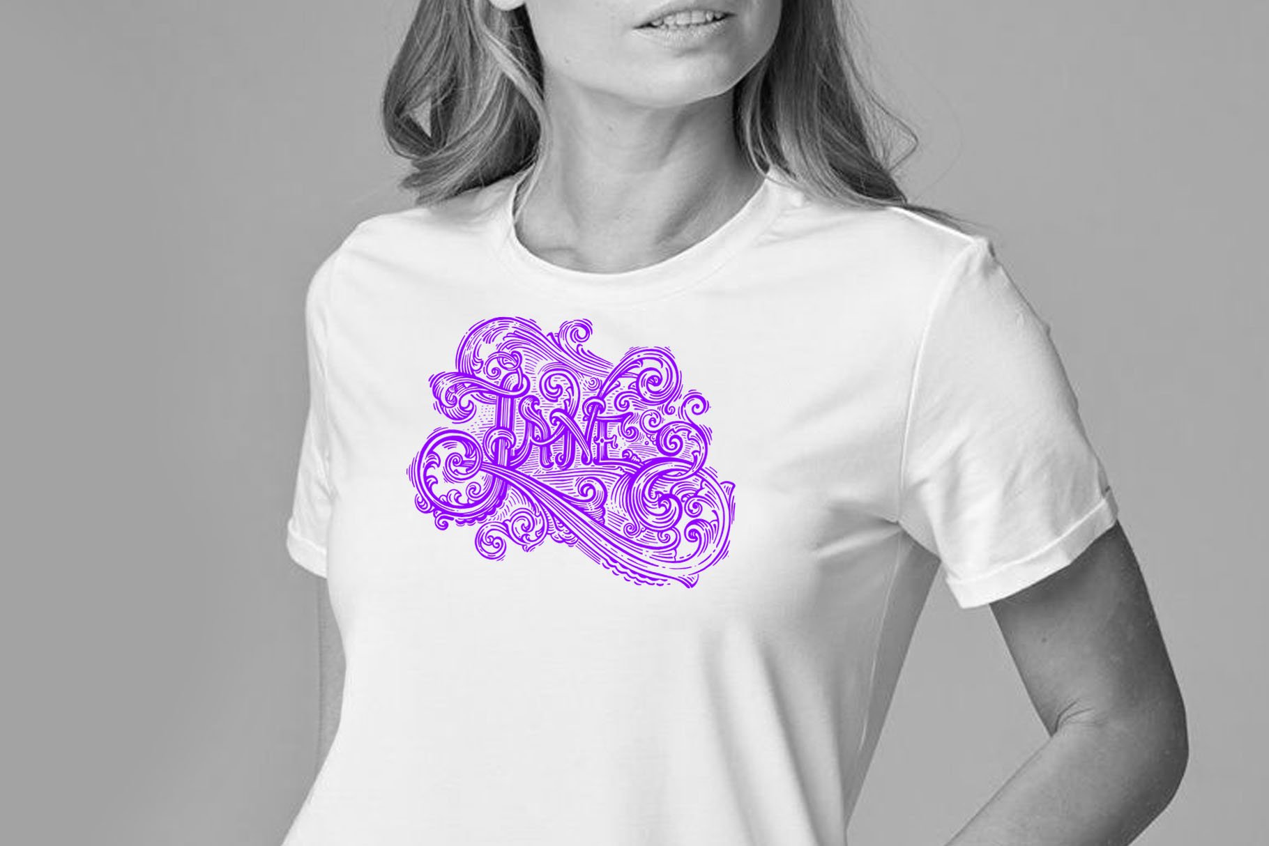 Cool lilac abstract logo.