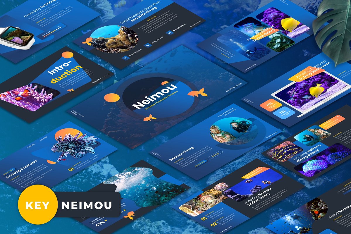 Cover image of Neimou Diving Sport Template.