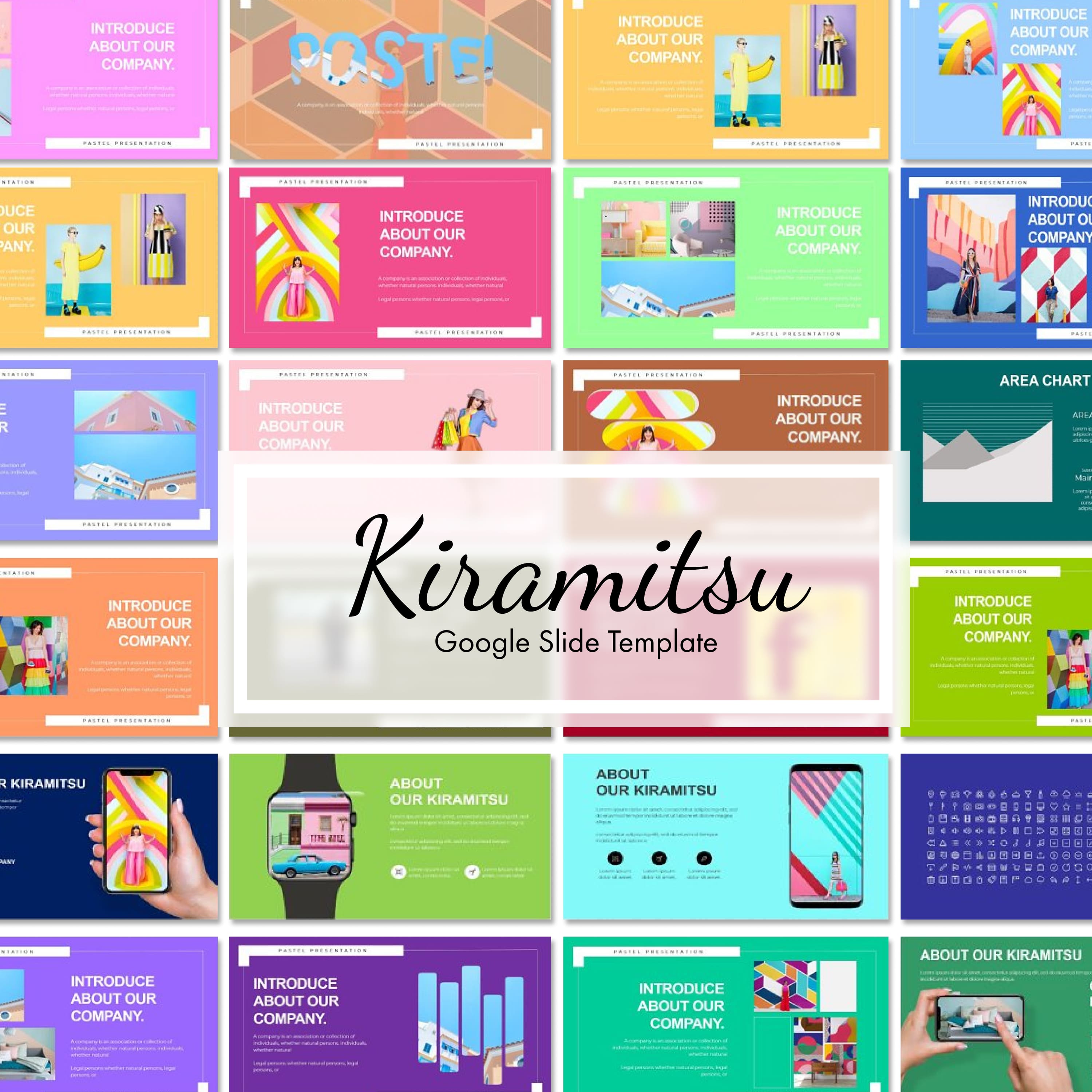 Kiramitsu google slide template - main image preview.