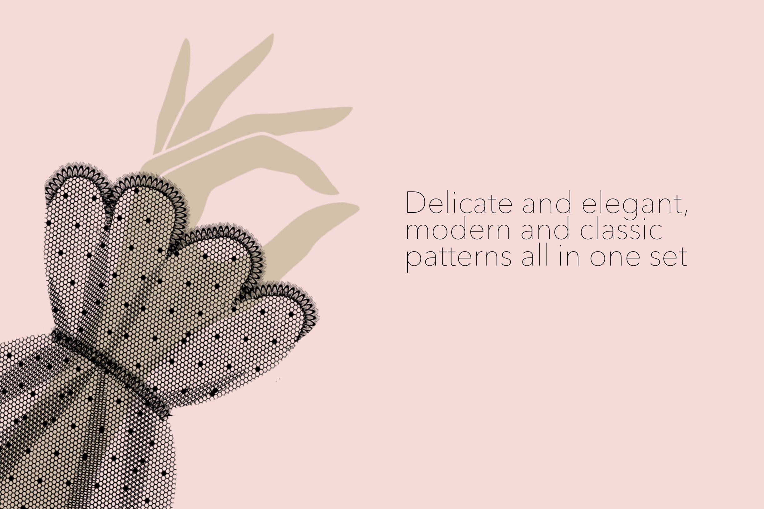 Delicate and elegant, modern and classic patterns all in one set.