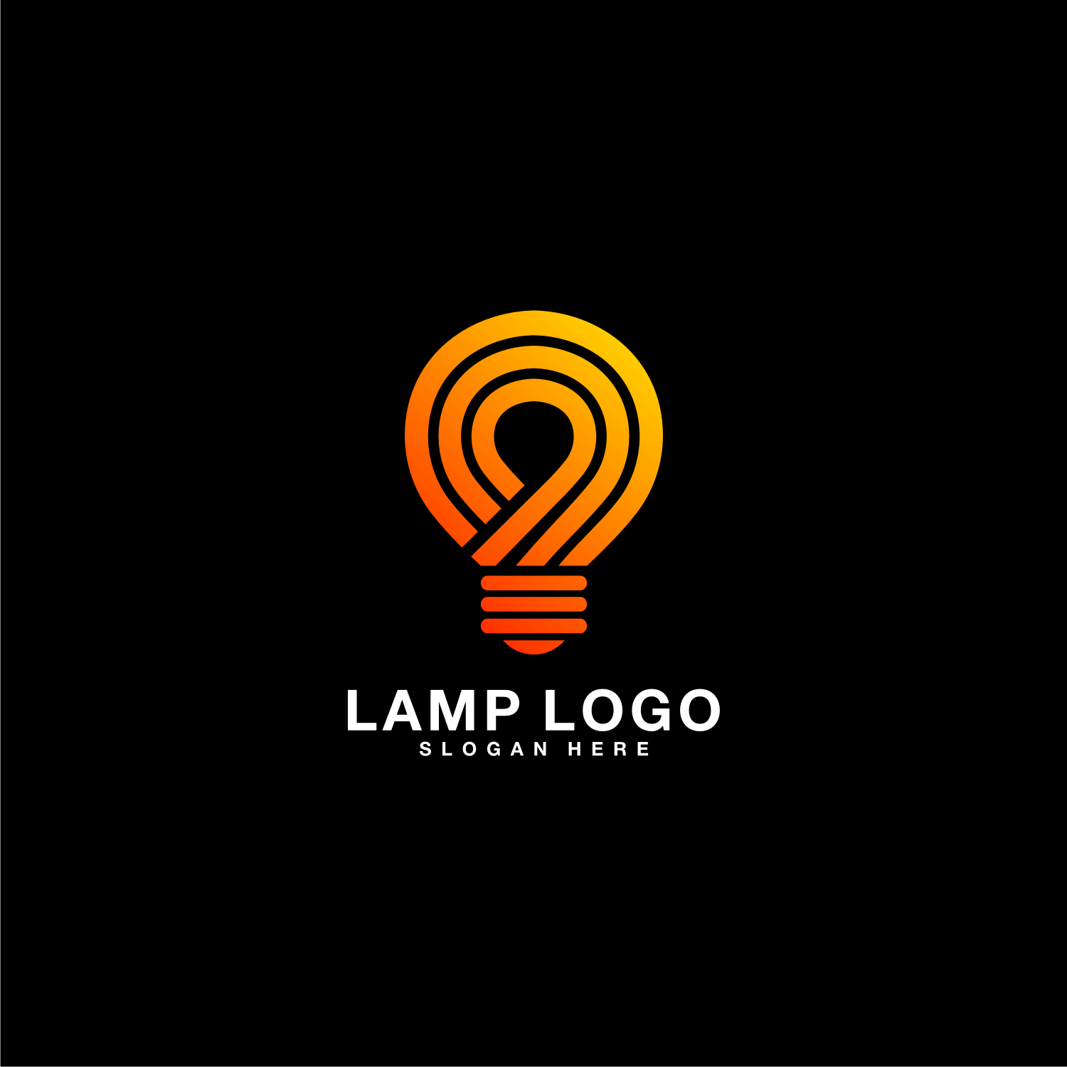 Lamp Logo Vector Design Premium beautiful presentation.