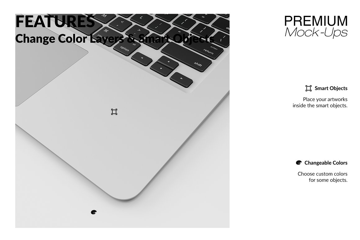 Picture of a white laptop.