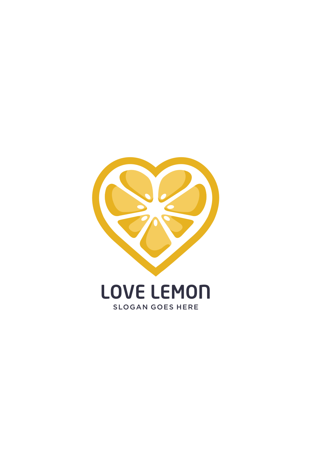 Lemon Heart Logo Vector Designs Pinterest preview.