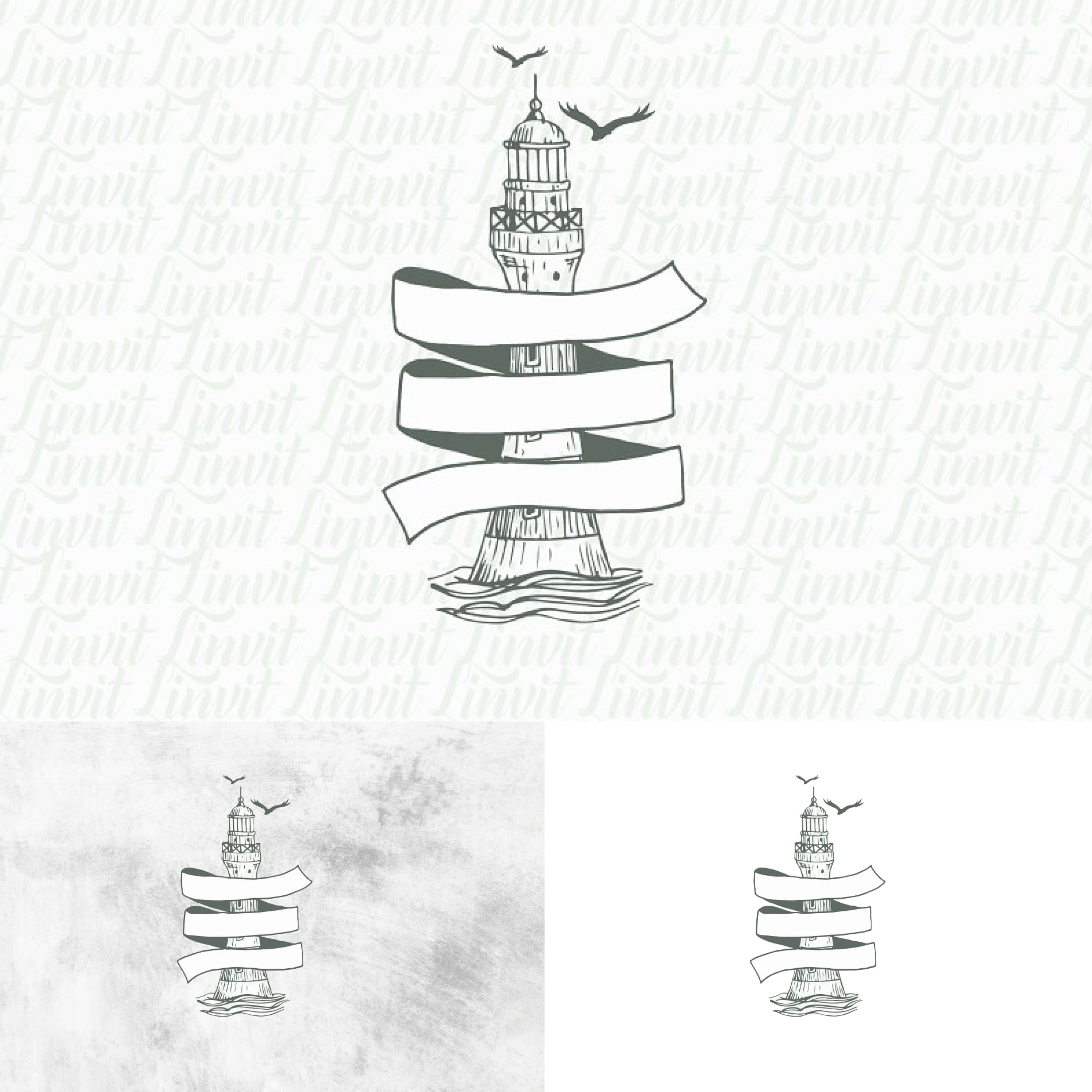 Lighthouse Wedding Logo cover.
