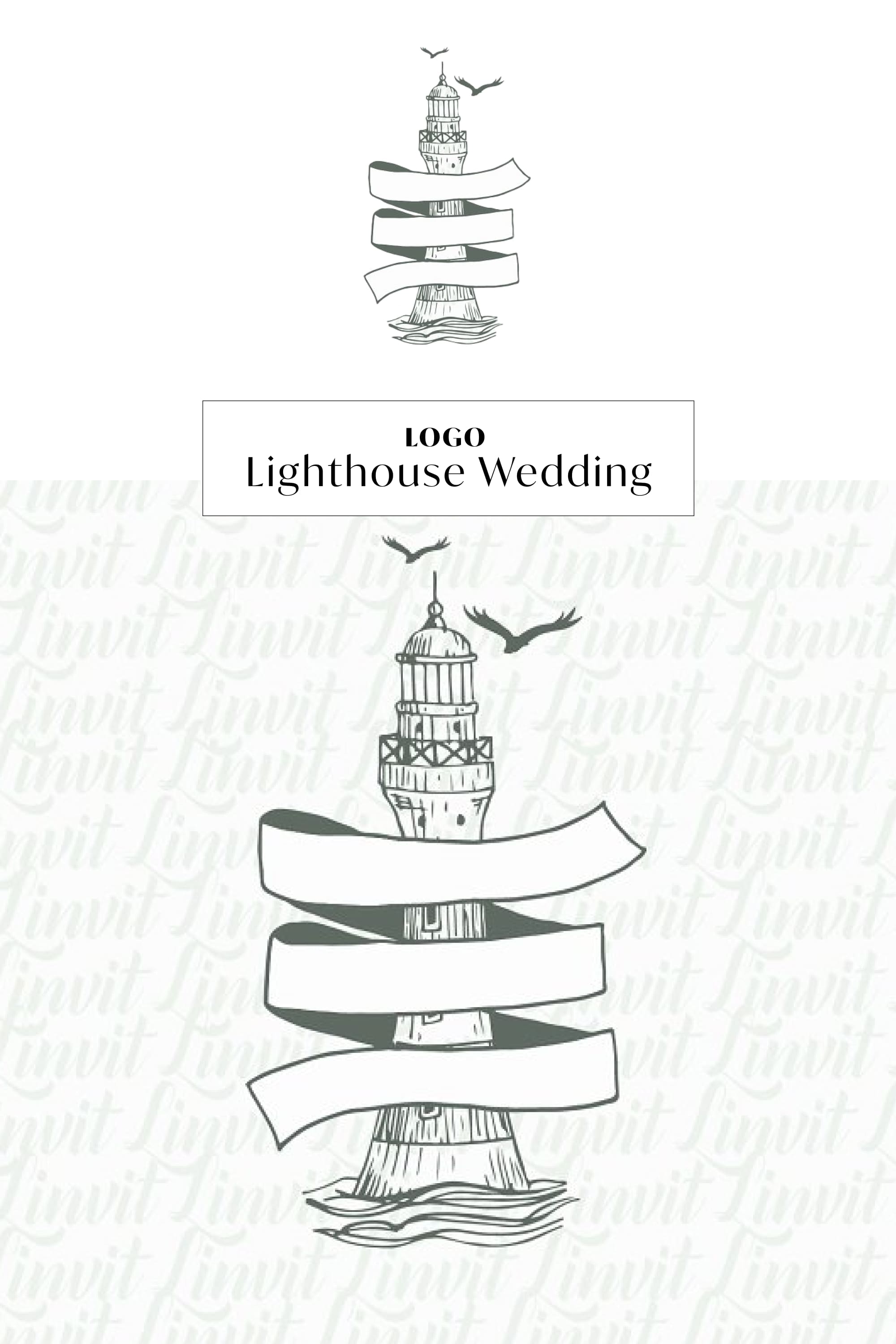 lighthouse wedding logo pinterest