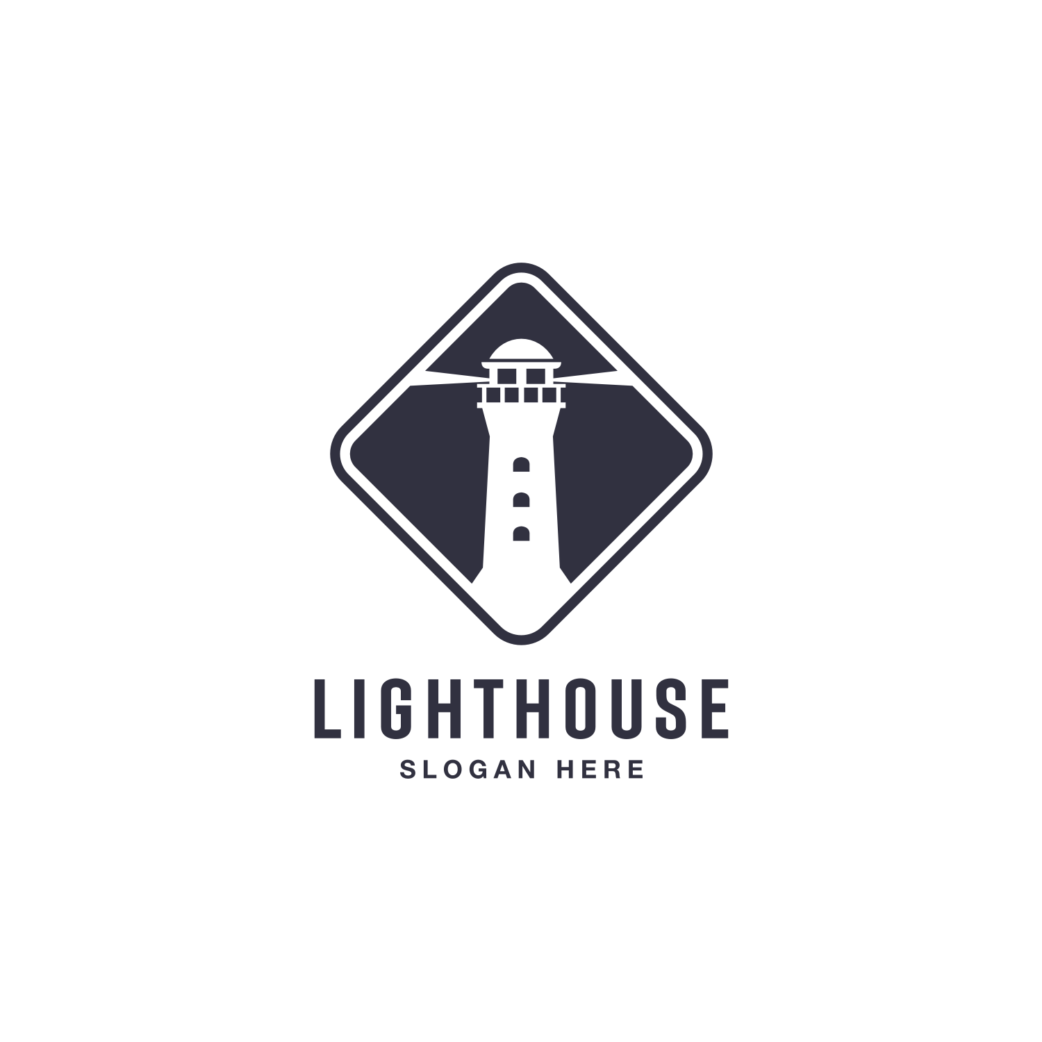 Lighthouse Tower Simple Logo Design cover image.