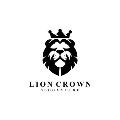 Lion Crown Logo Vector Design cover image.