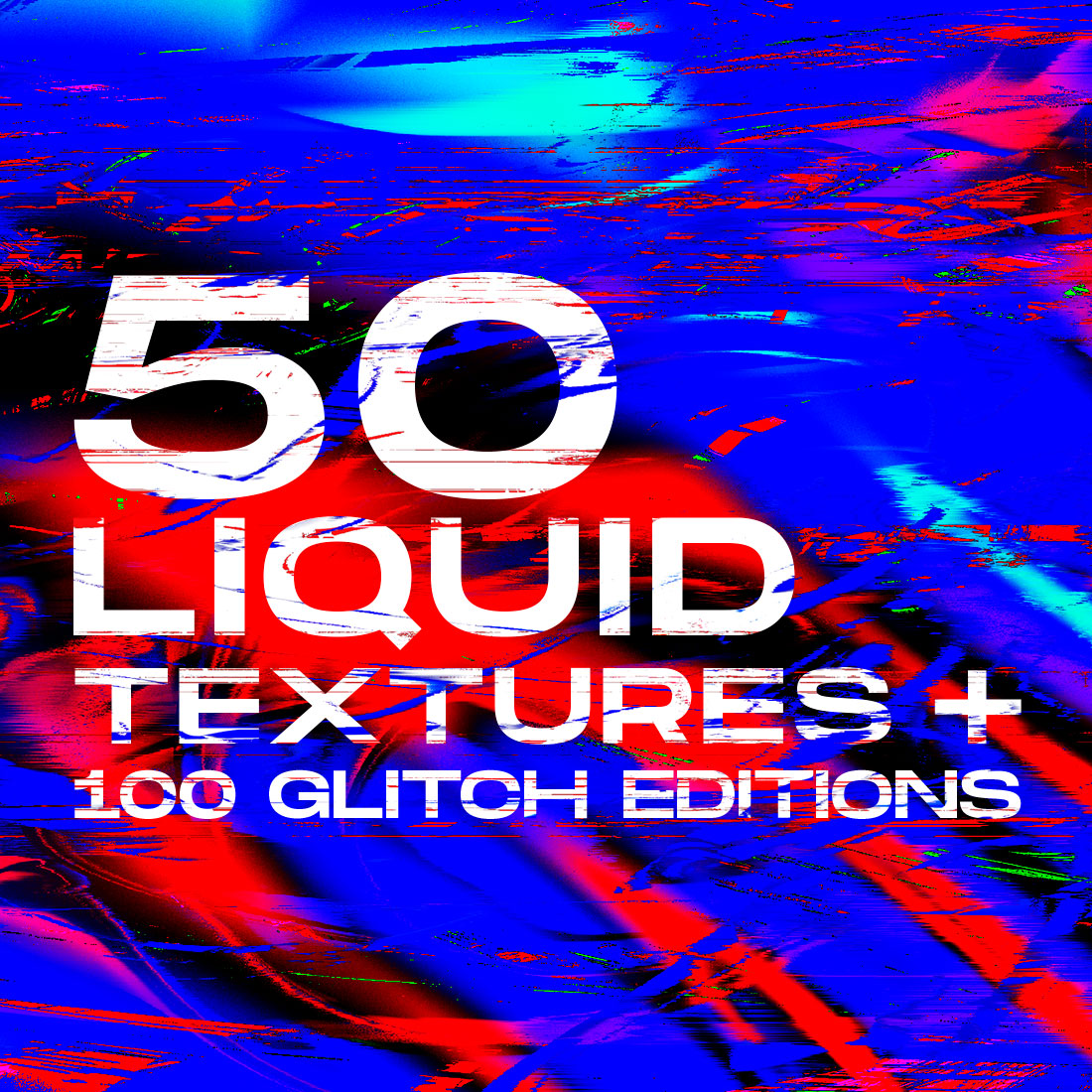 Liquid and Glitch Textures cover image.