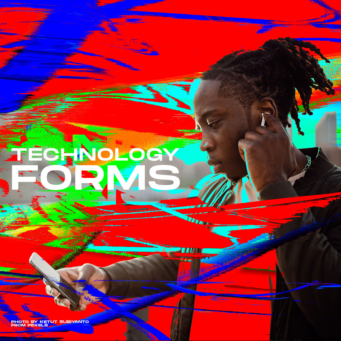 Forms Glitch and Liquid Textures Preview image.