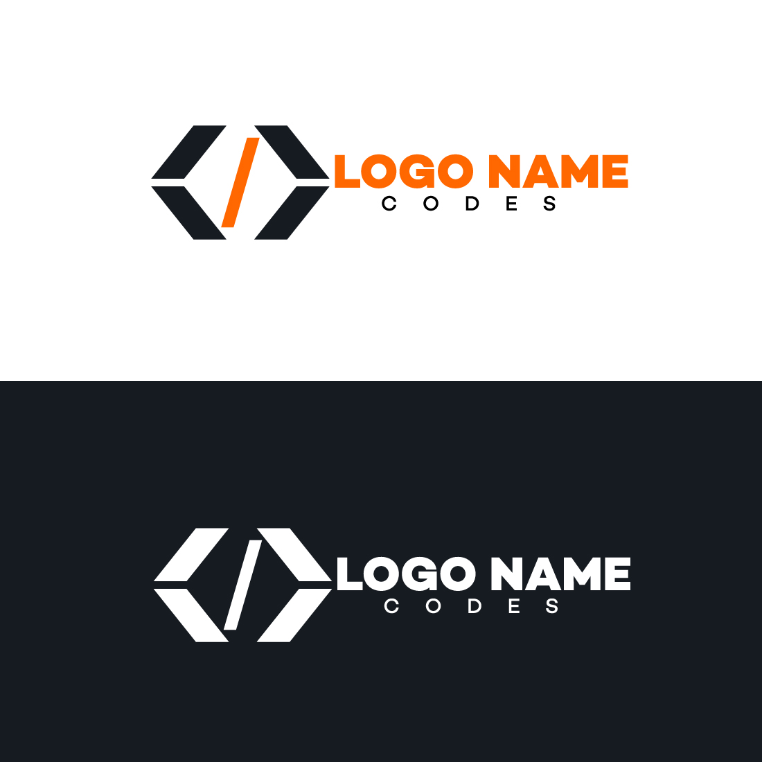 Coding Logo Graphics Template cover image.