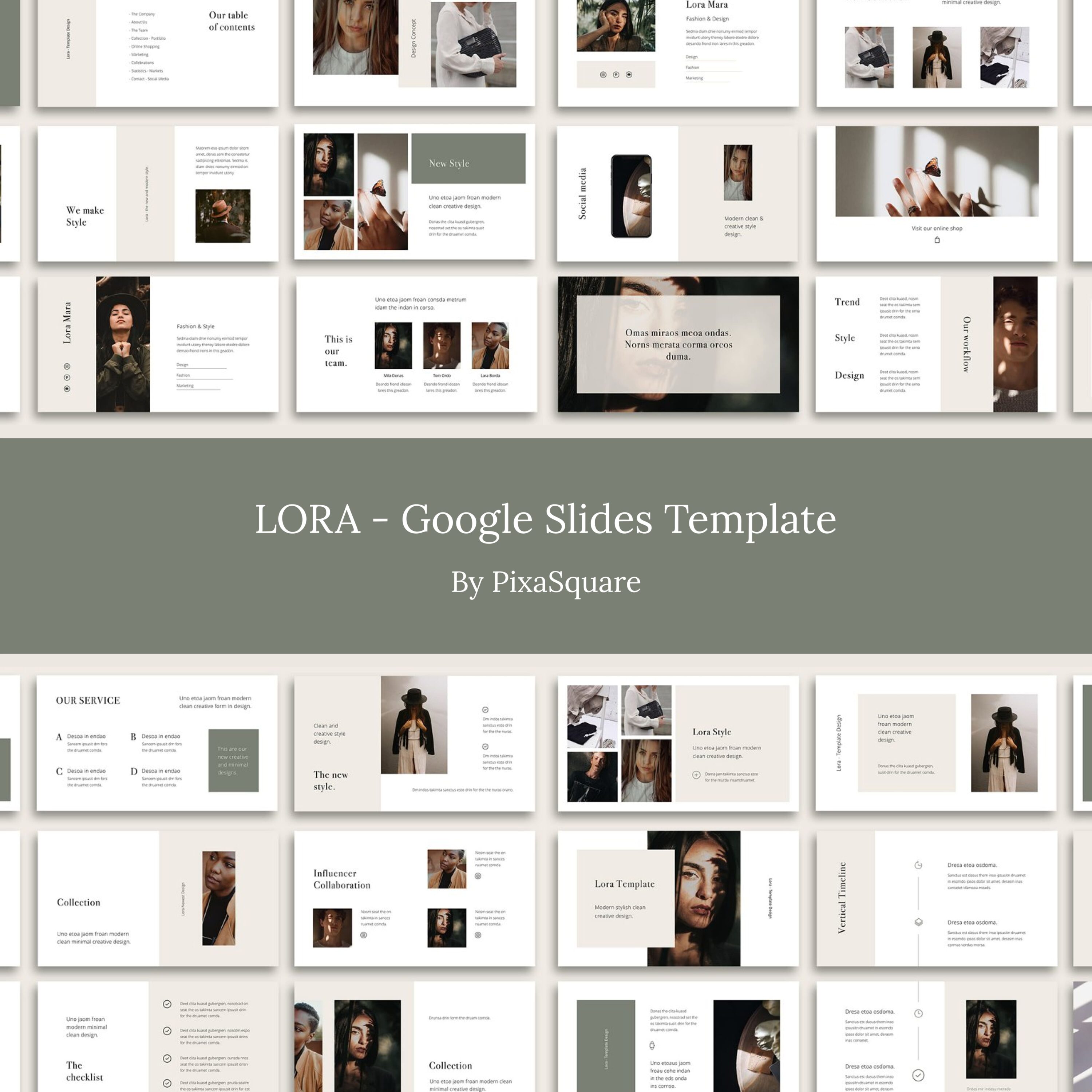 LORA - Google Slides Template – MasterBundles