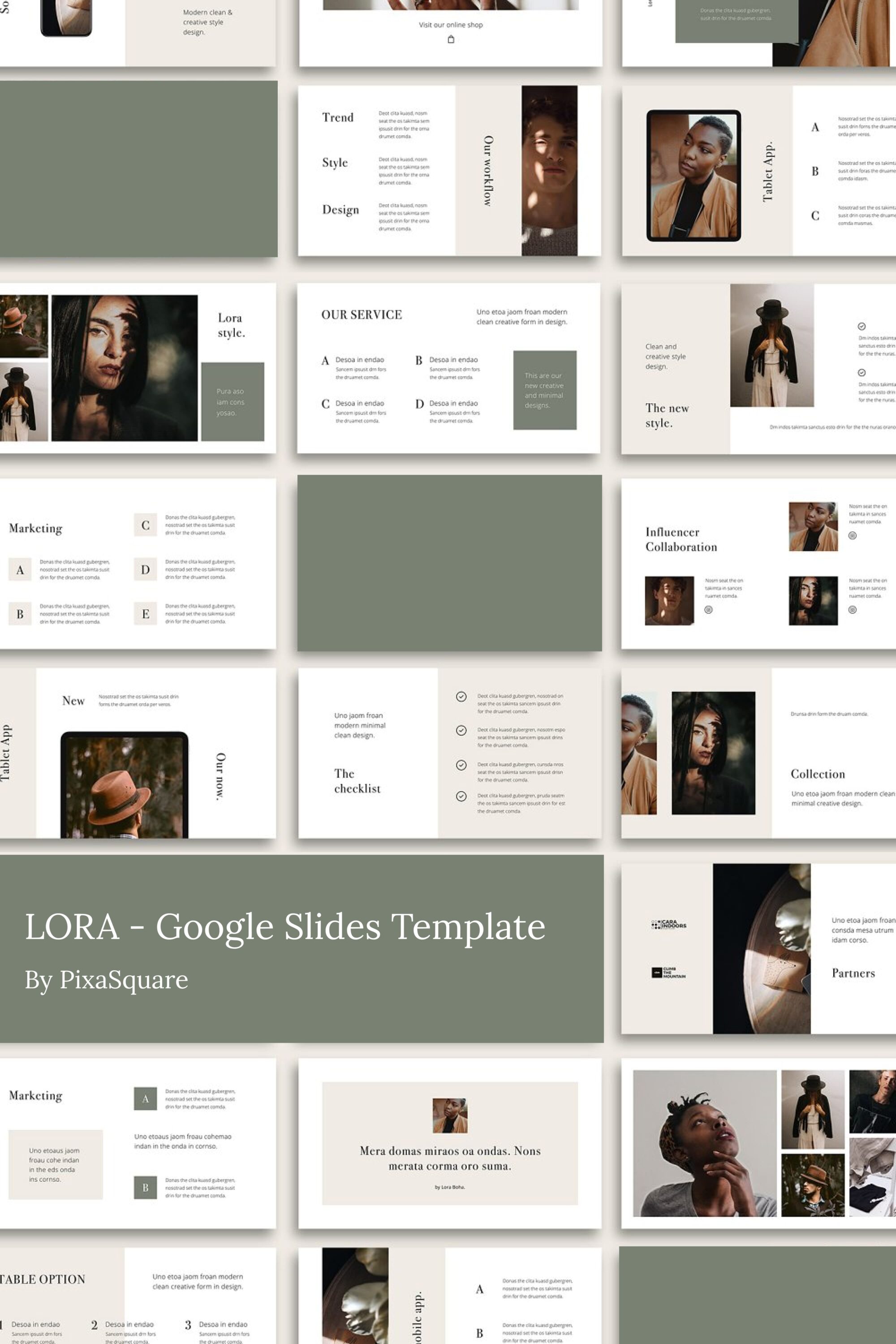 LORA - Google Slides Template – MasterBundles