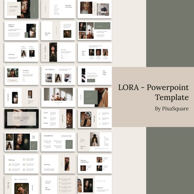 LORA - Powerpoint Template – MasterBundles