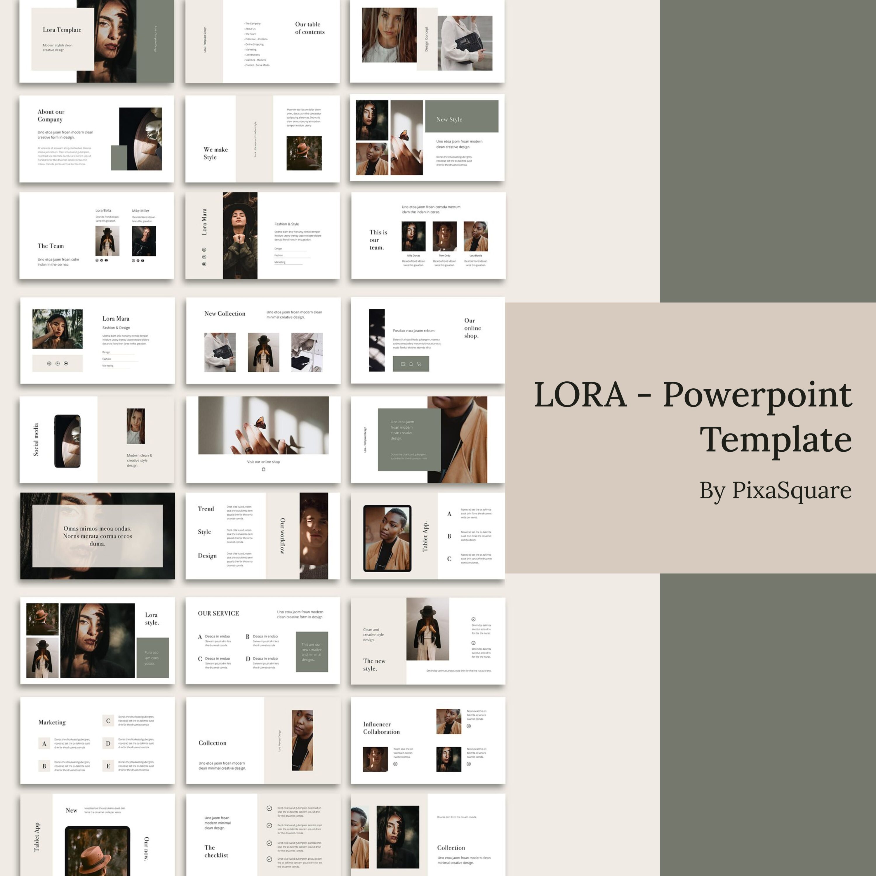 LORA - Powerpoint Template.