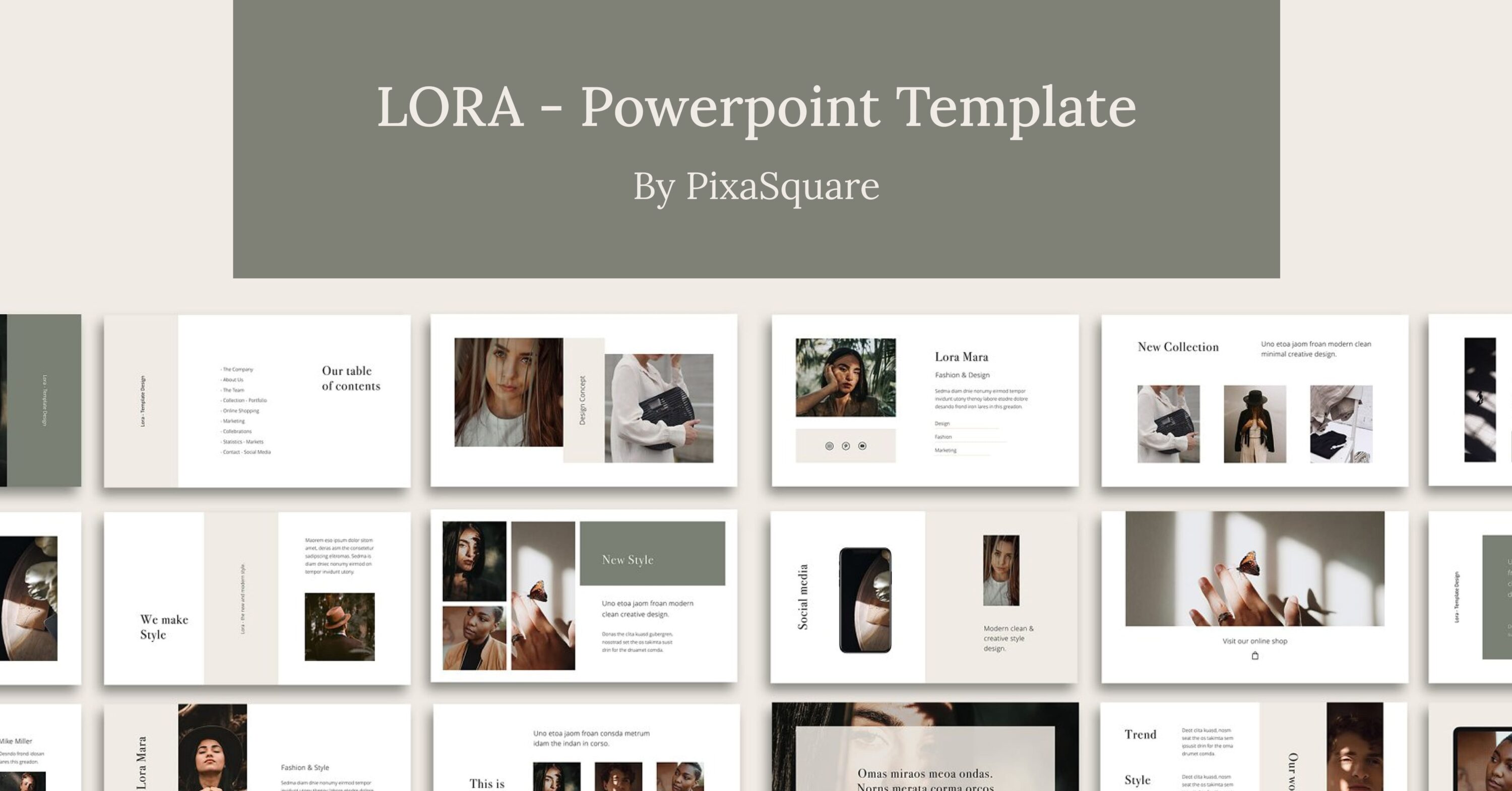 LORA - Google Slides Template – MasterBundles