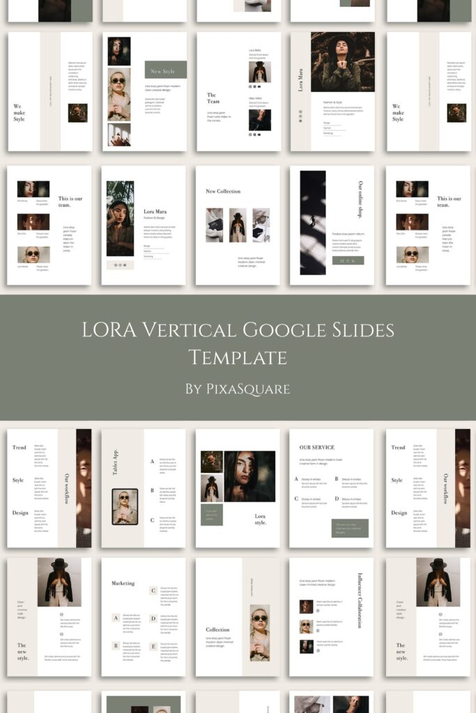 LORA Vertical Google Slides Template – MasterBundles