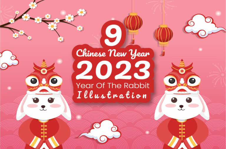 9 Chinese Lunar New Year 2023 Day Illustration | MasterBundles