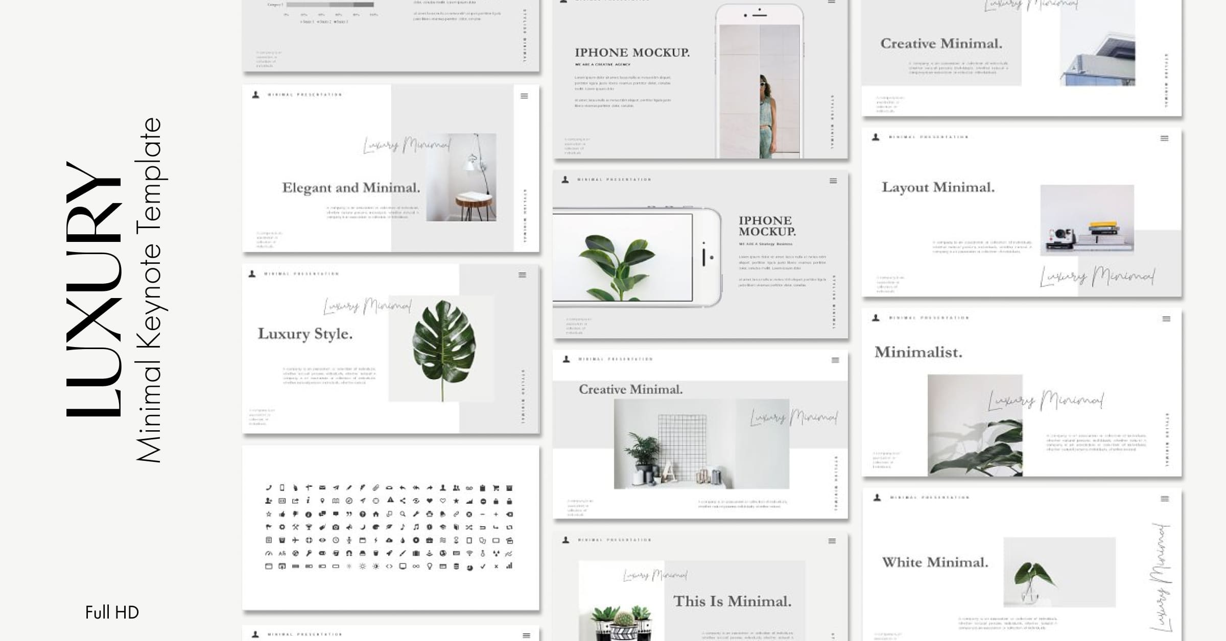 Luxury - Minimal Keynote Template – MasterBundles