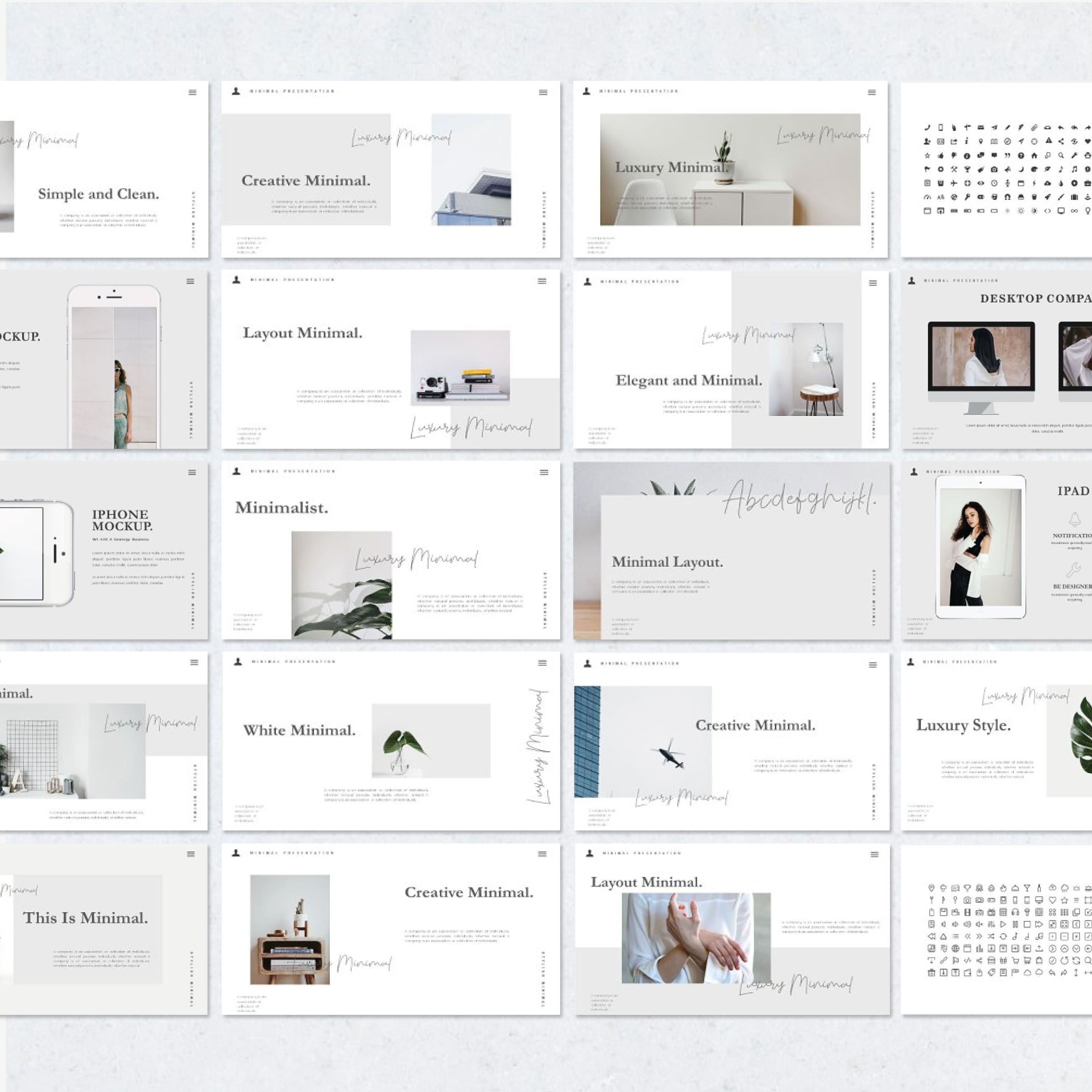 Luxury - Minimal Powerpoint Template created by Barland Design.