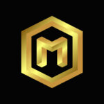 M Letter Gold Logo - MasterBundles