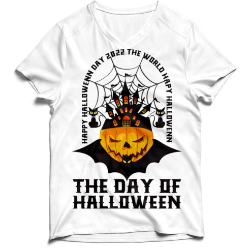 Happy Halloween Day T-shirt Design cover image.