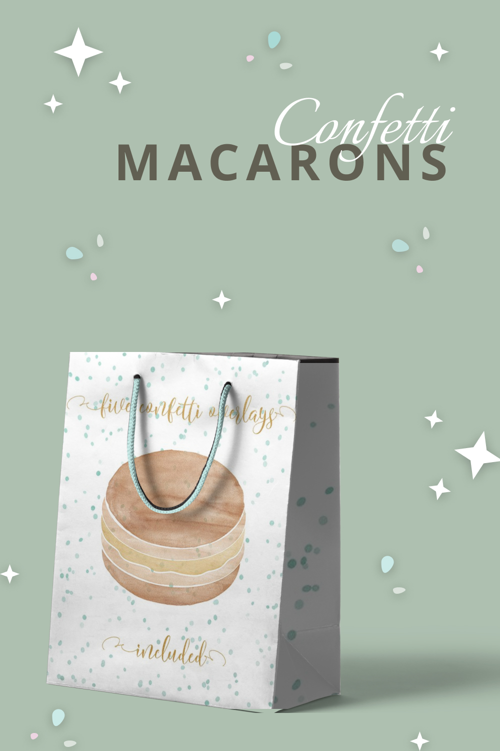 macarons confetti set 1