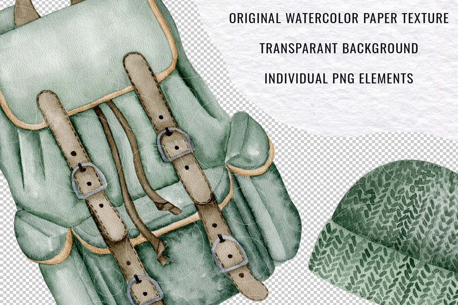 Cool green watercolor bag.