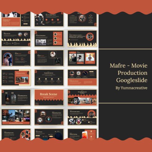 Mafre Movie Production Googleslide - main image preview.