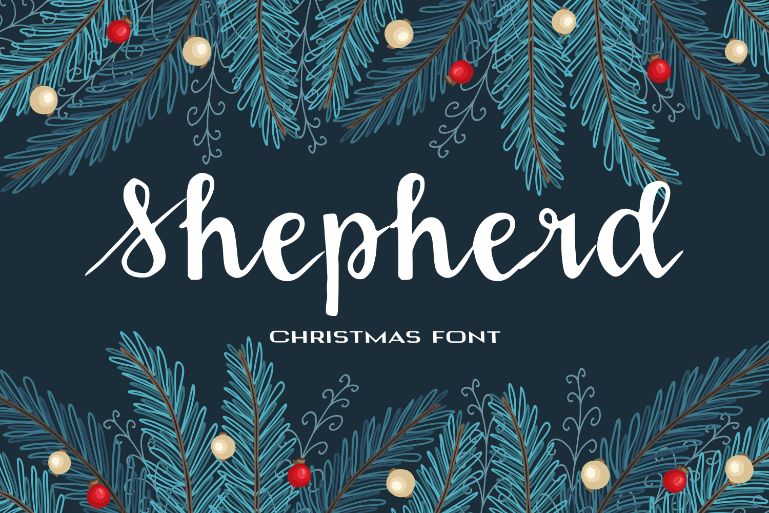 Perfect Christmas illustration with the same font.