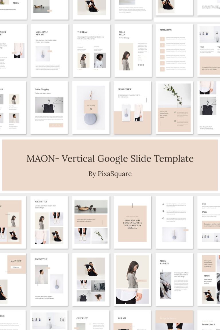 MAON Vertical Google Slide Template – MasterBundles