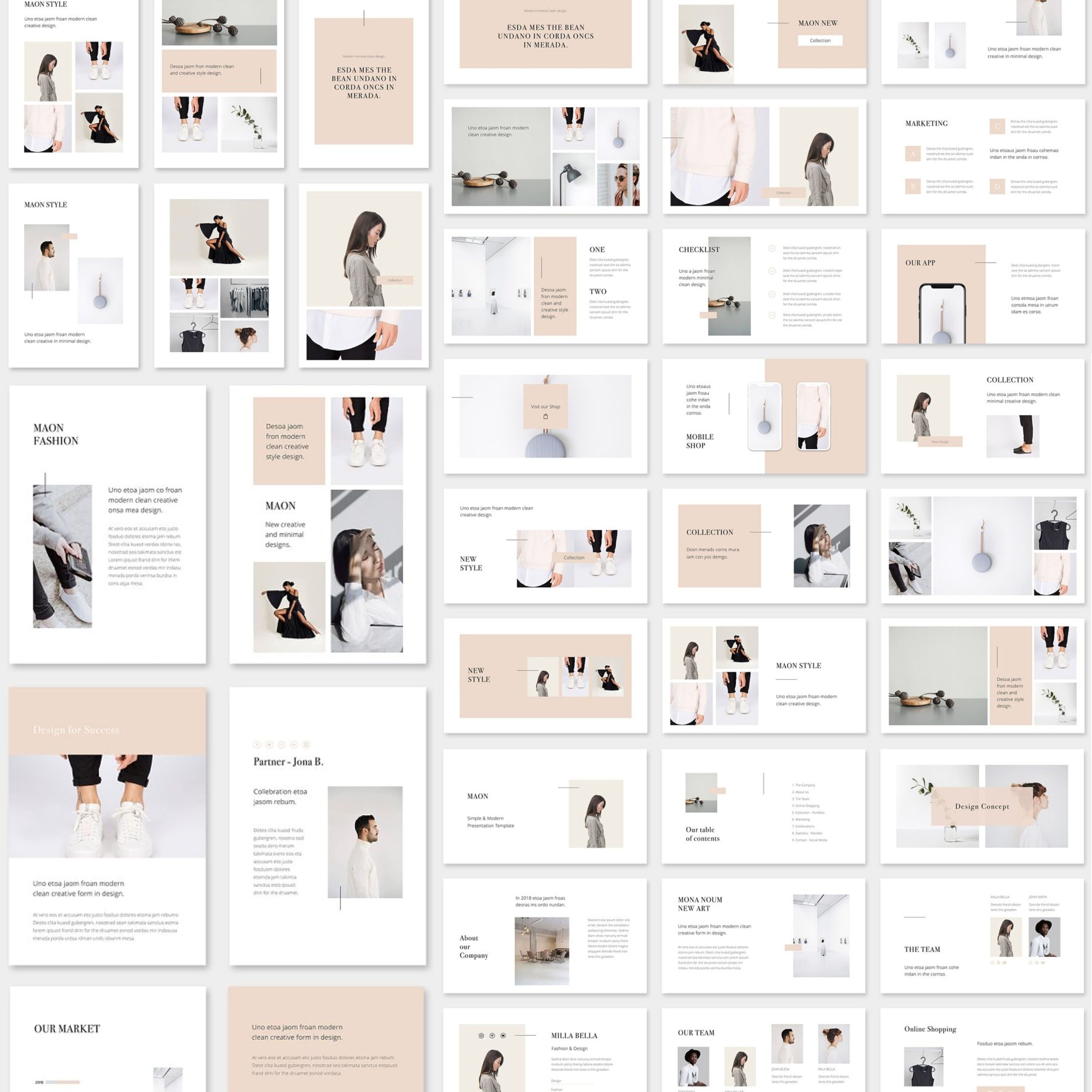 MAON - Vertical Powerpoint Template cover.