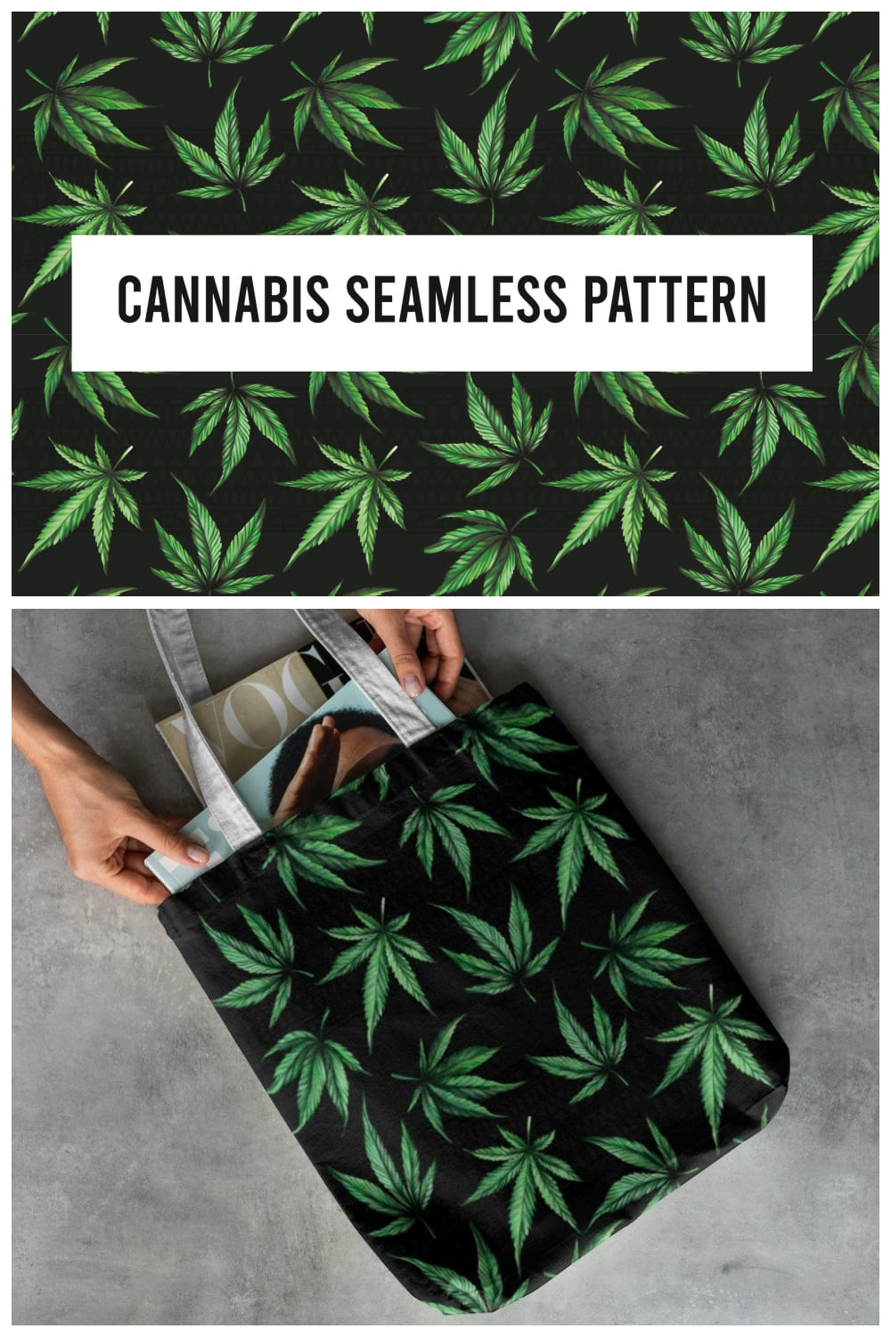 Marijuana pattern - pinterest image preview.