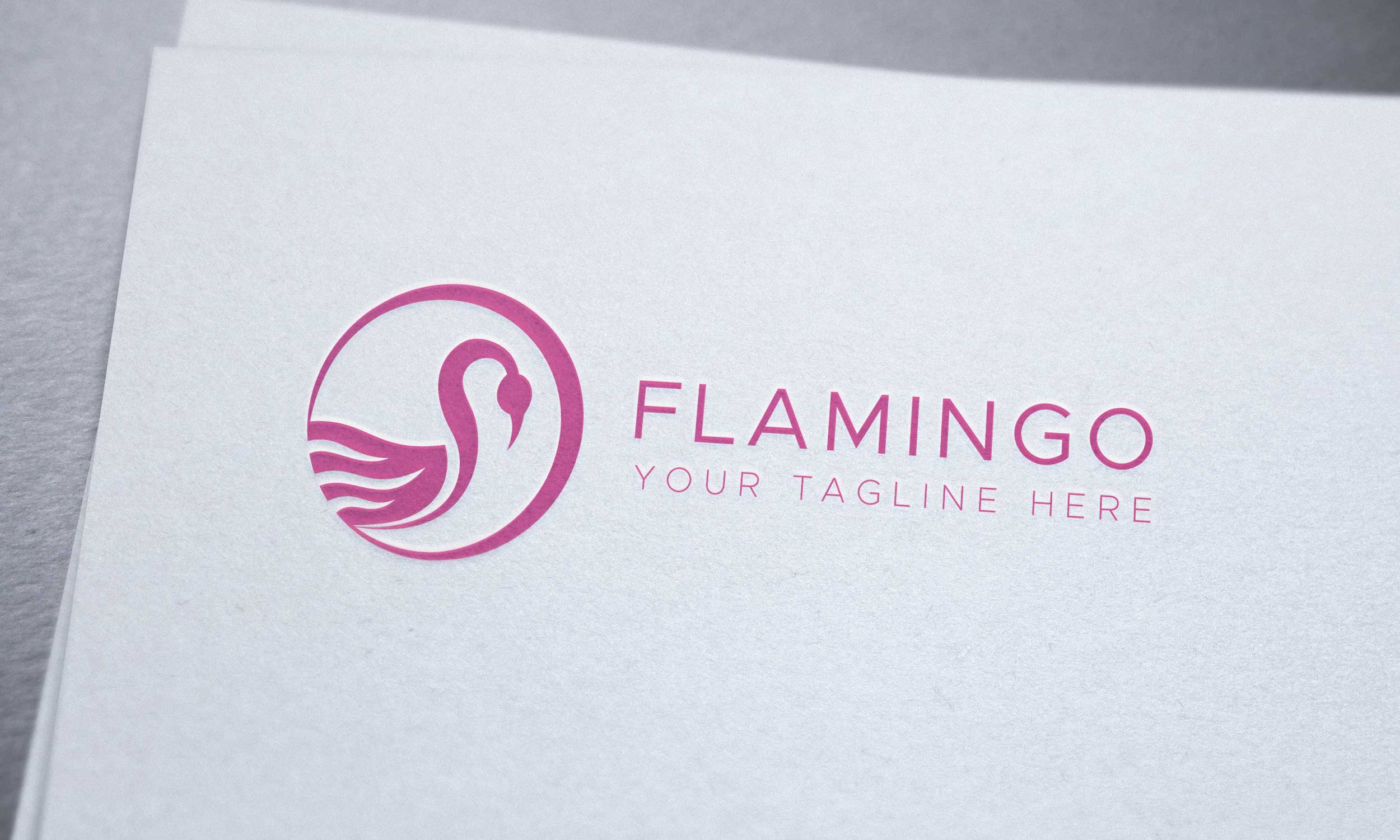 Flamingo Logo Template facebook image.