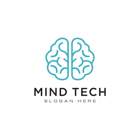 Brain Technology Logo Design Line Style preview.