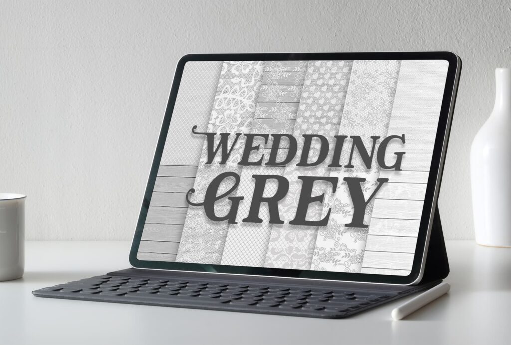 Grey Wedding Digital Paper Pack – MasterBundles