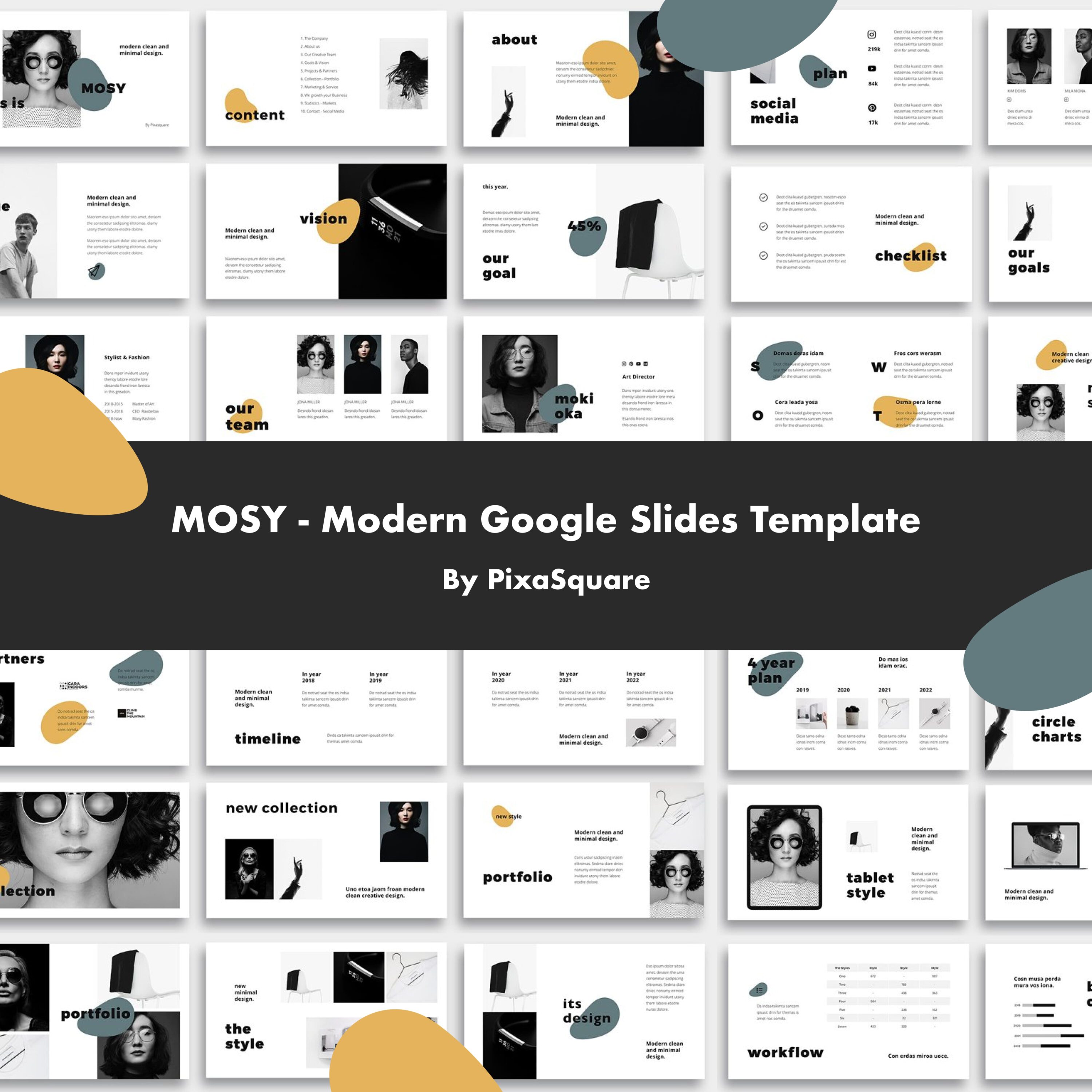MOSY - Modern Google Slides Template.