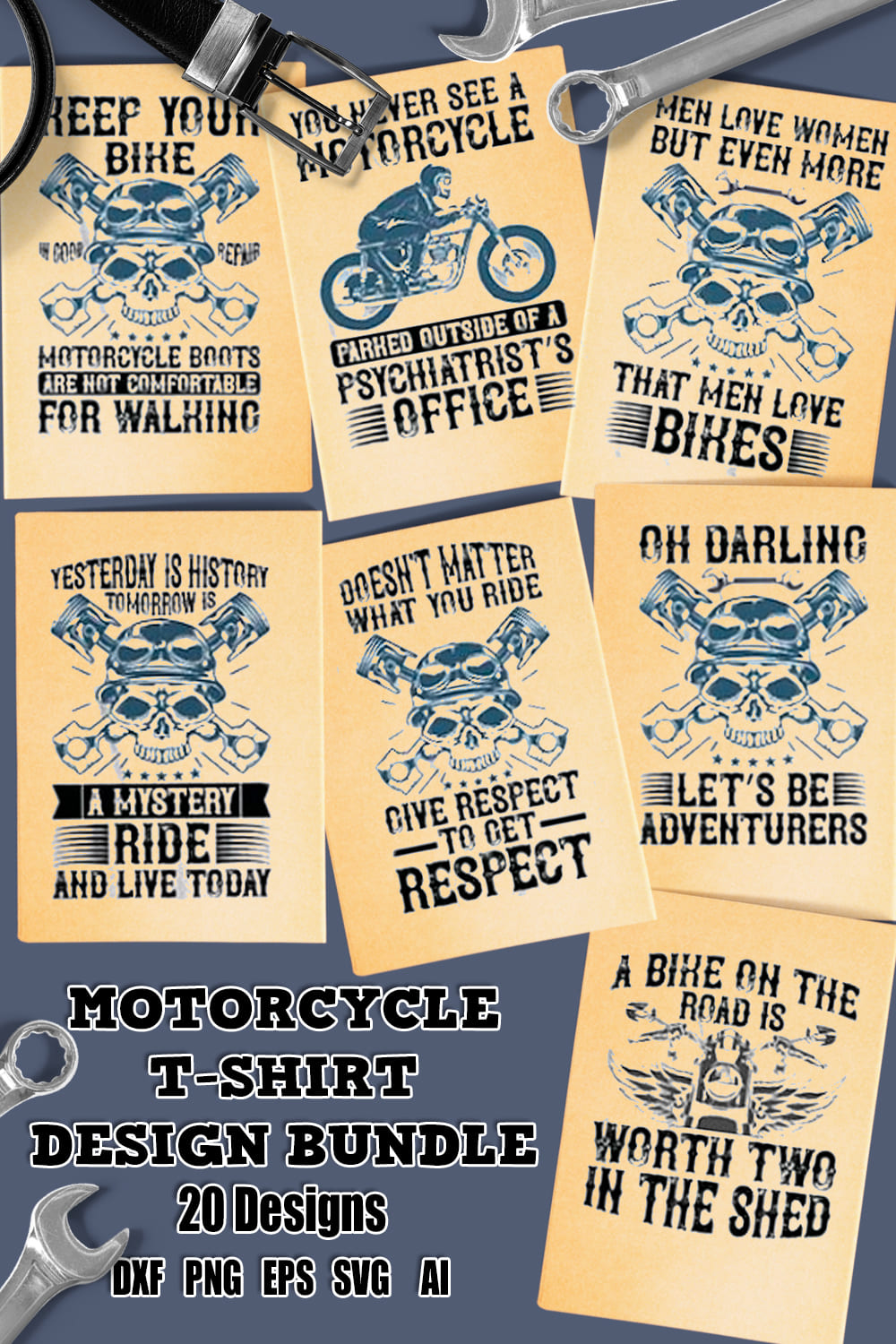 A collection of irresistible biker images.