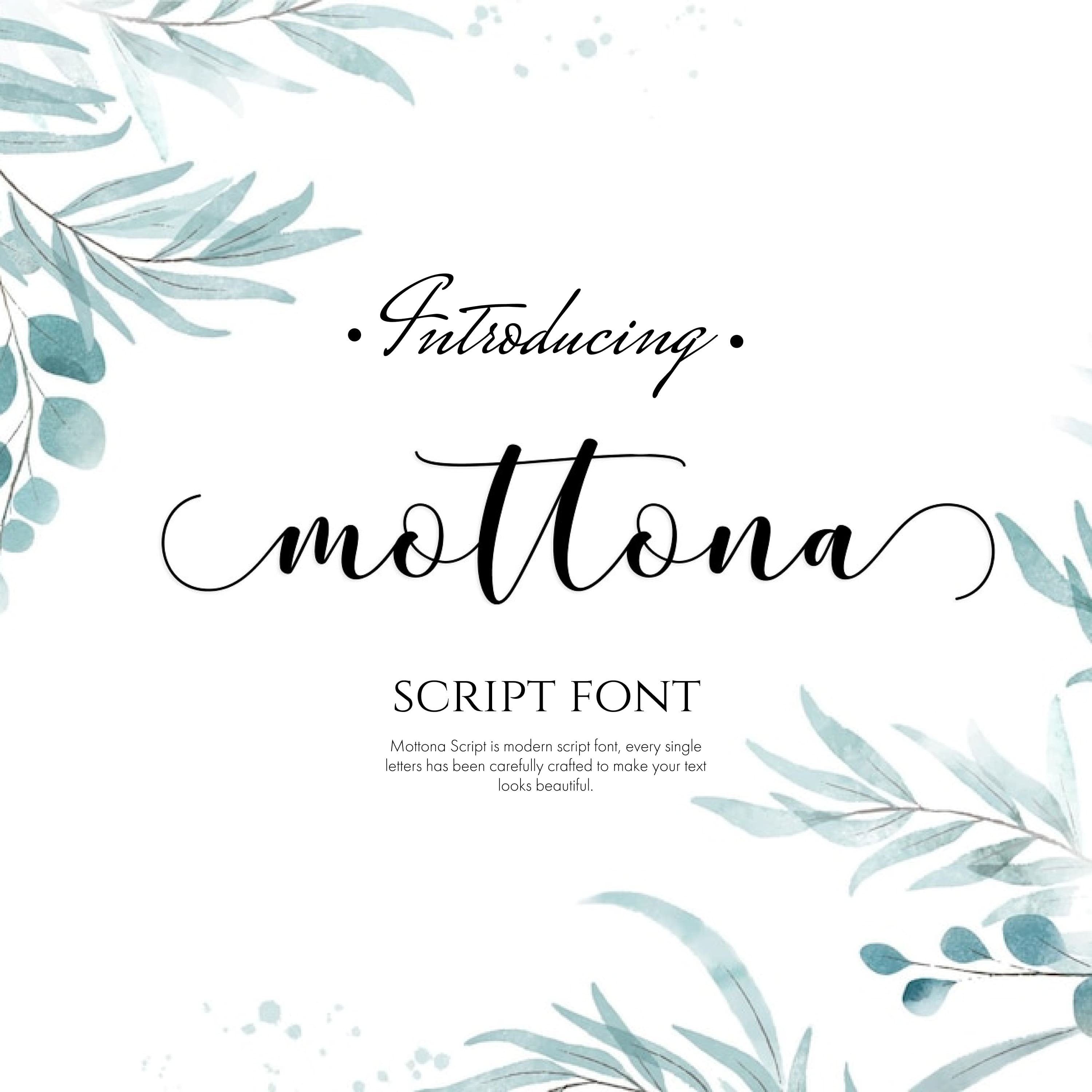 Mottona Script Font.