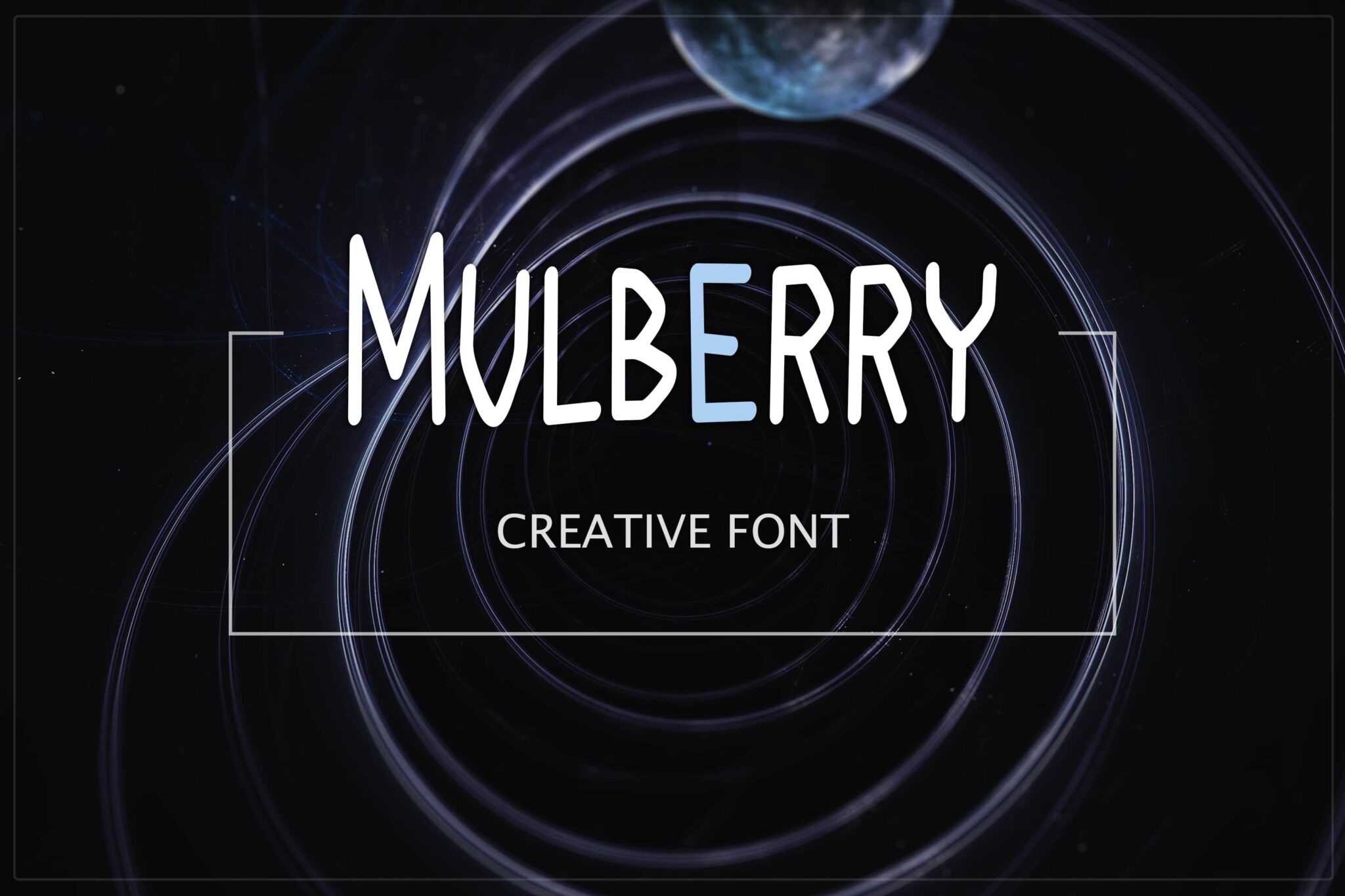 Cool font in a space style.