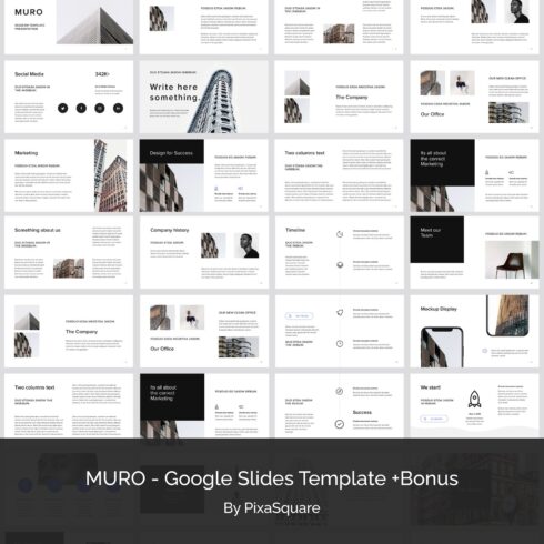 MURO - Google Slides Template +Bonus.