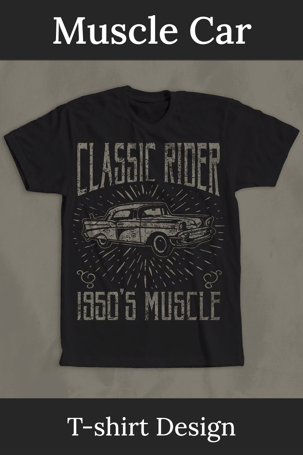 muscle car t shirt design 02
