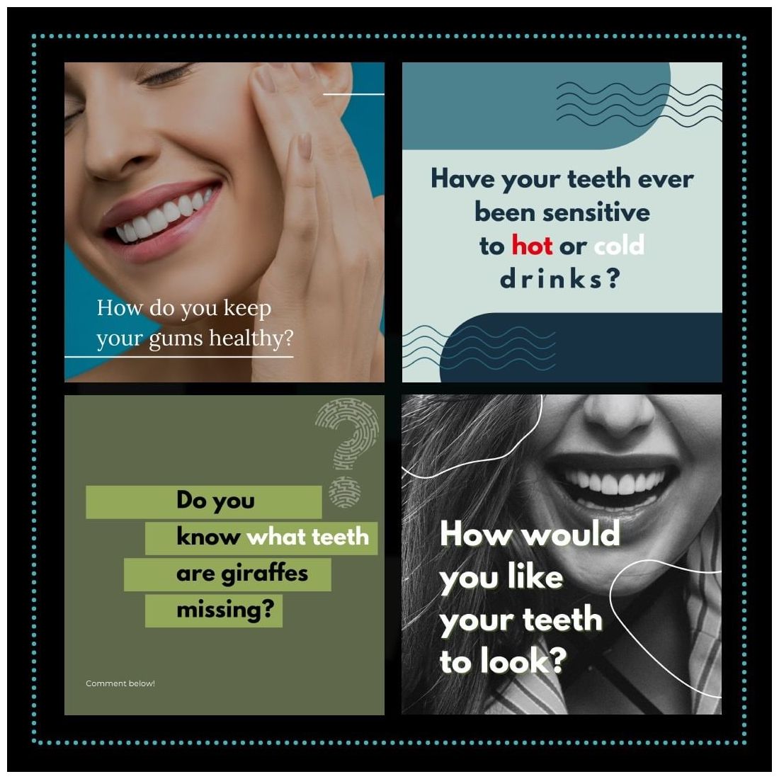 Dentist Canva Templates Bundle Preview image.