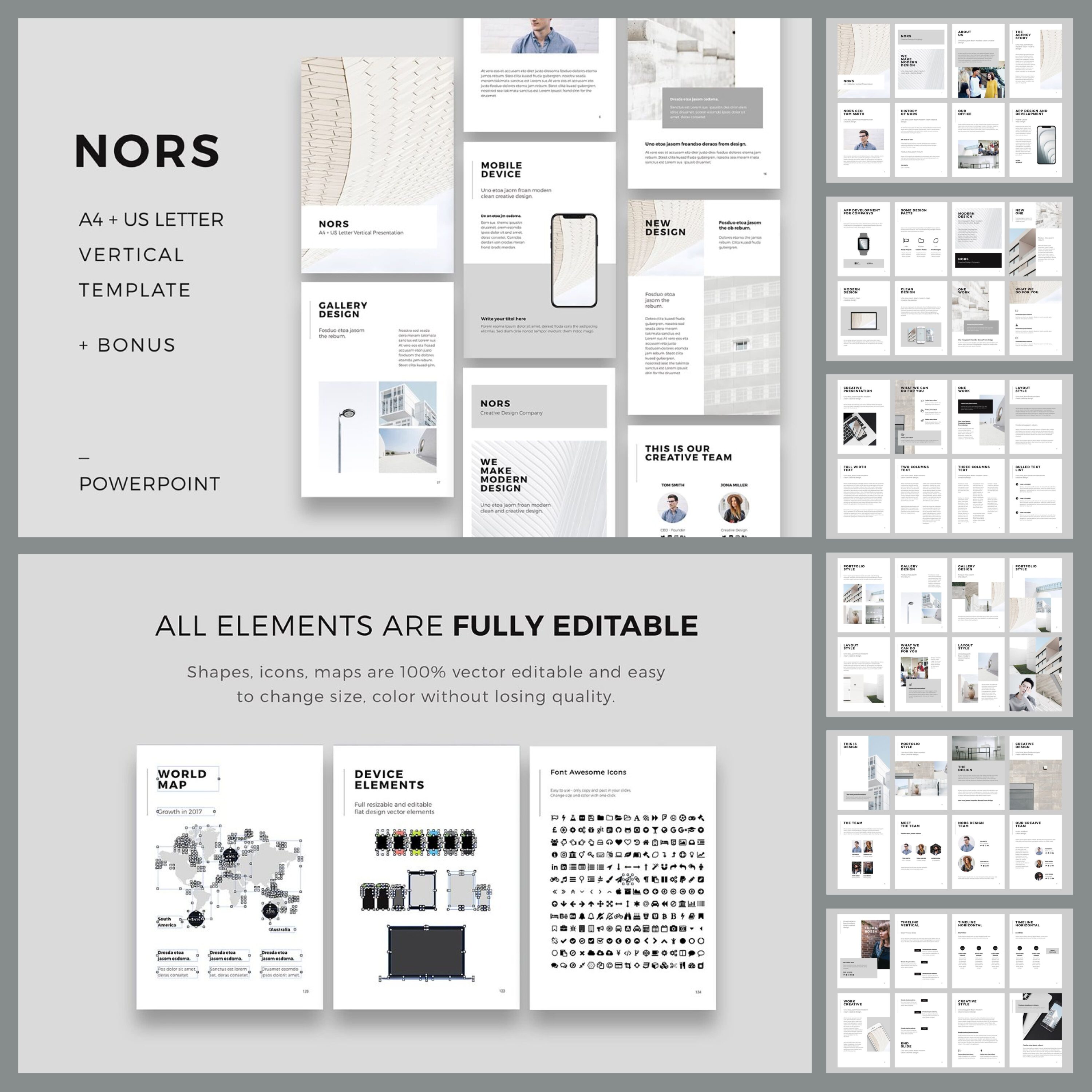 NORS Vertical Powerpoint + 20 Photos.