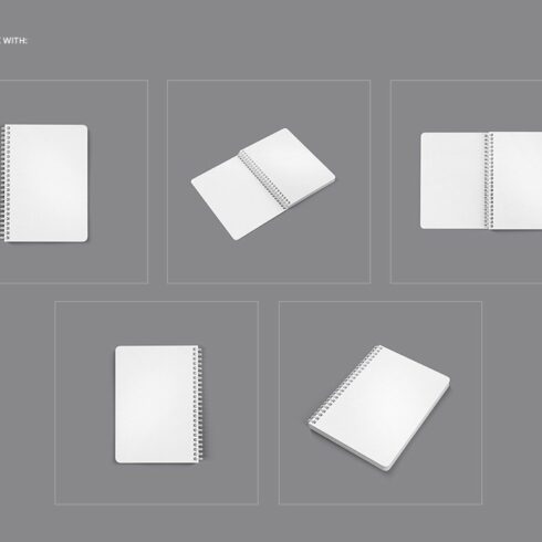 Notebook Mockup Set (Square Holes) | Master Bundles