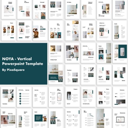 NOYA - Vertical Powerpoint Template.
